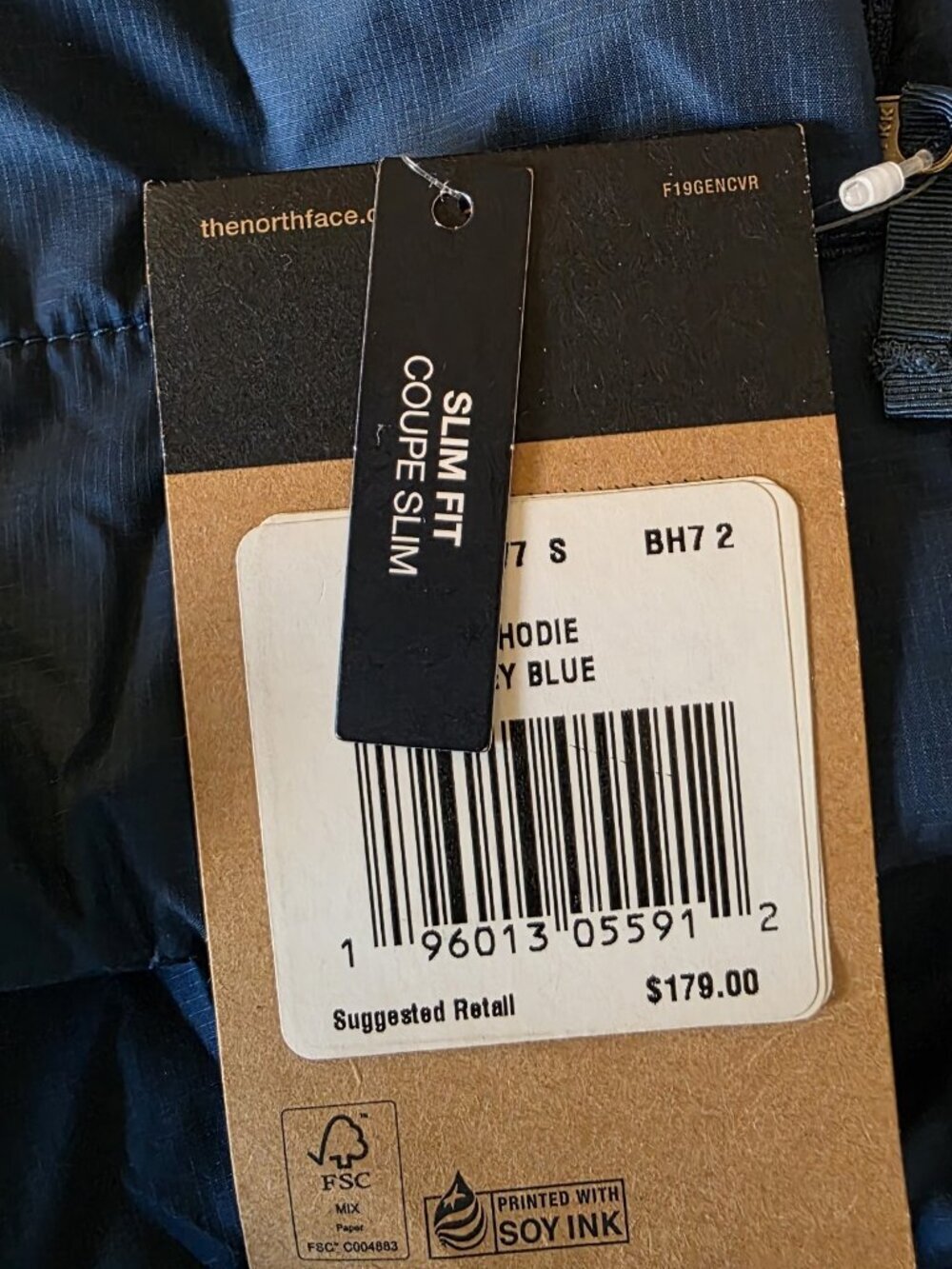 NWT The North Face Monterey Blue Flare Insulated Puffer Hoodie Jacket S - Picture 10 of 16